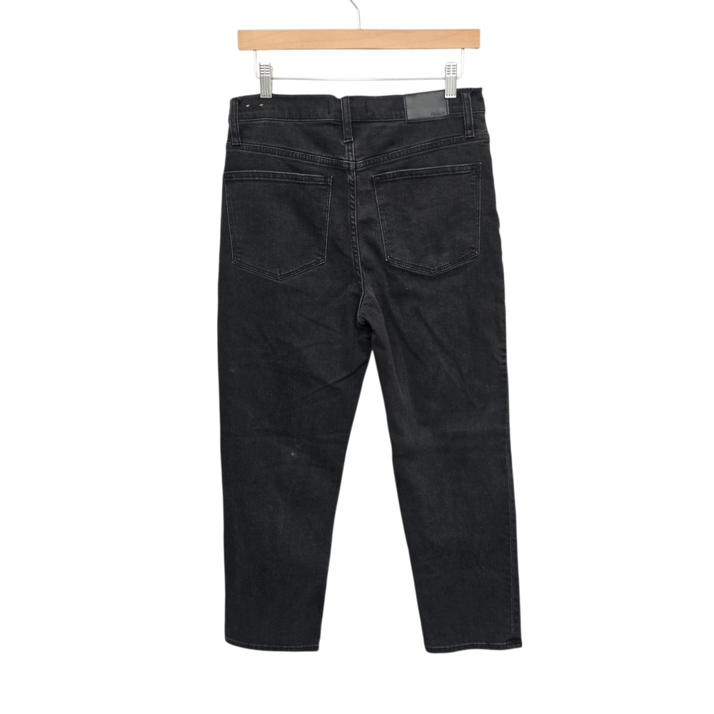 Madewell Classic Straight Jean Black Wash Women's Size 28 - Picture 2 of 10